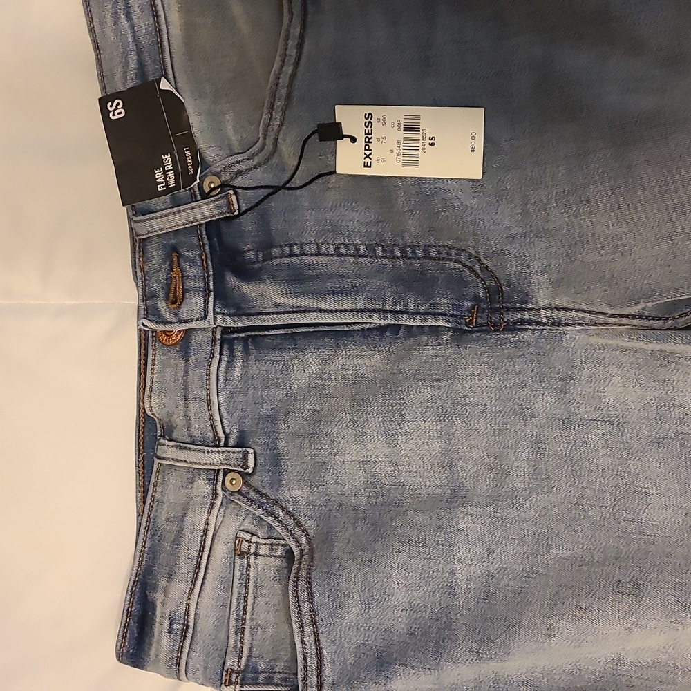 Express Flare High Rise Jeans Size 6S